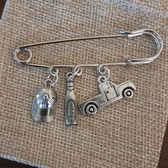 Supernatural Bobby Charm Pin. New. - Picture 2 of 2